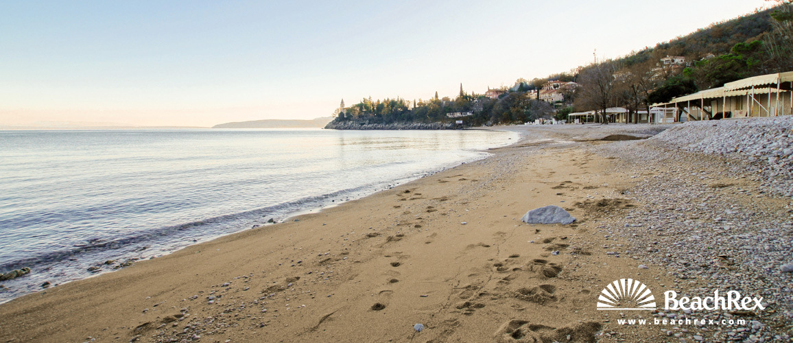 Hrvaška - Kvarner -  Medveja - Plaža Medveja