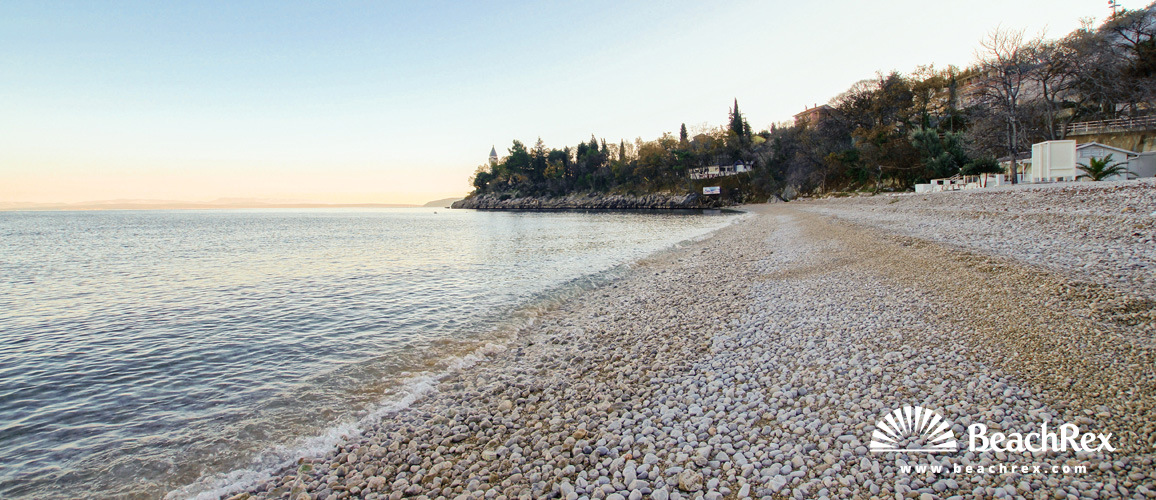 Hrvaška - Kvarner -  Medveja - Plaža Medveja