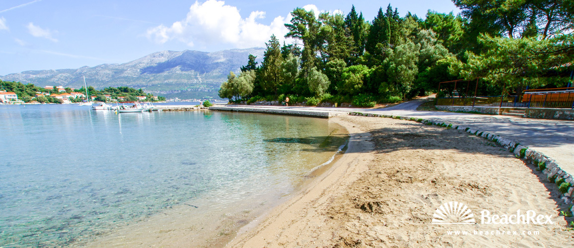 Croatie - Dalmatie  Dubrovnik - Ile Korčula -  Korčula - Plage Luka Korčulanska