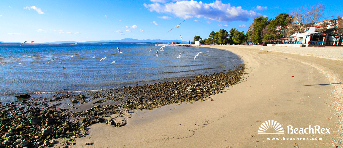 Croatie - Kvarner -  Crikvenica - Plage Crni Molo