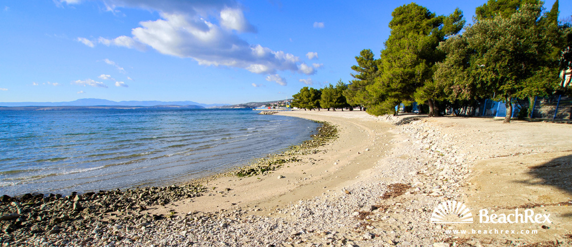Croatie - Kvarner -  Crikvenica - Plage Crni Molo