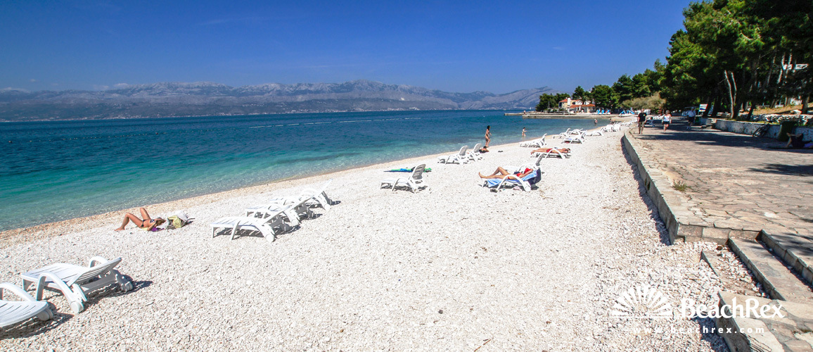 Kroatien - Dalmatien  Split - Insel Brač -  Supetar - Strand Tri Mosta