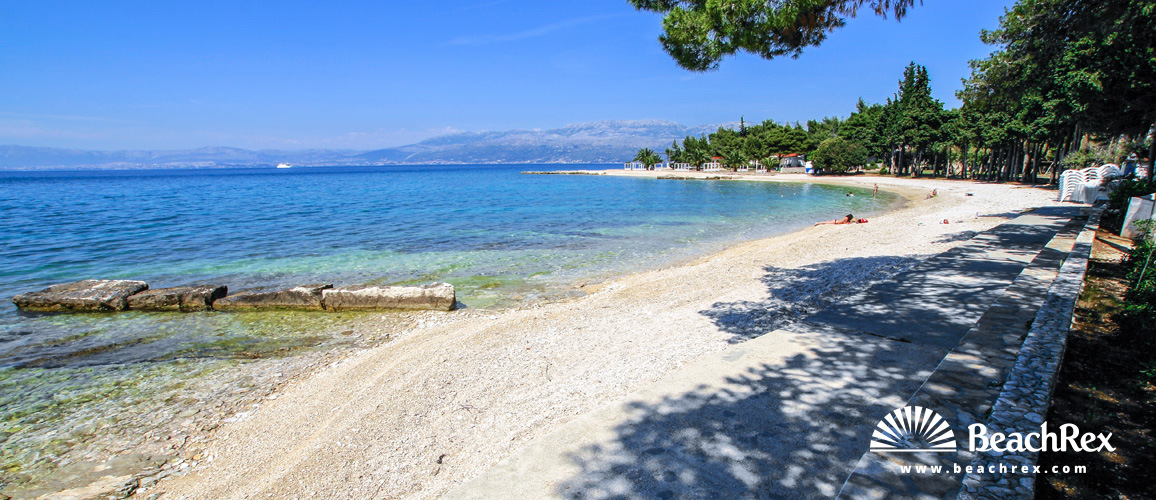 Kroatien - Dalmatien  Split - Insel Brač -  Supetar - Strand Tri Mosta