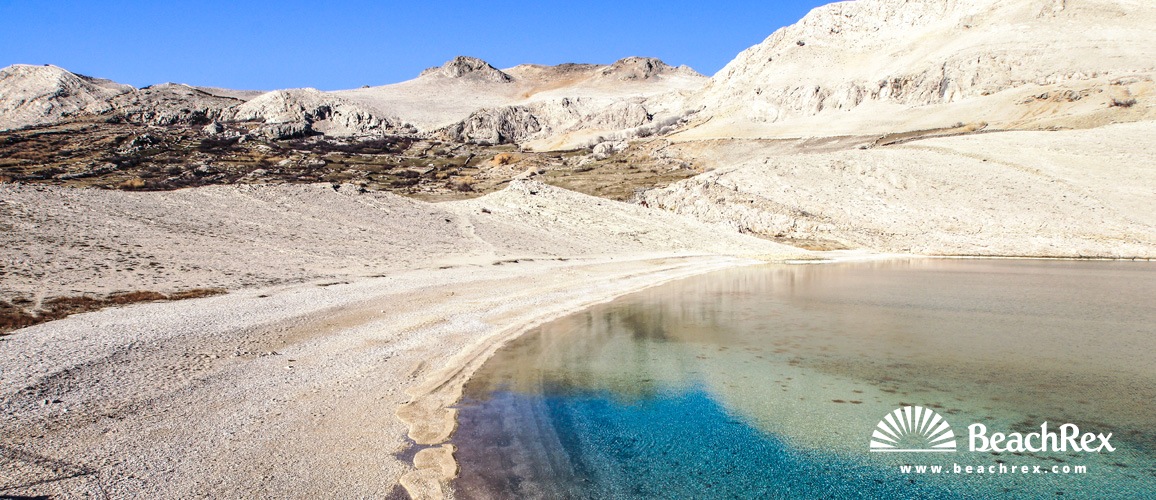 Hrvatska - Lika - Otok Pag -  Metajna - Plaža Ručica