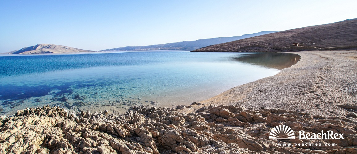 Hrvatska - Lika - Otok Pag -  Metajna - Plaža Ručica
