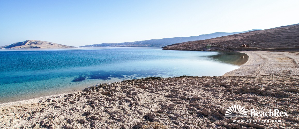 Hrvatska - Lika - Otok Pag -  Metajna - Plaža Ručica