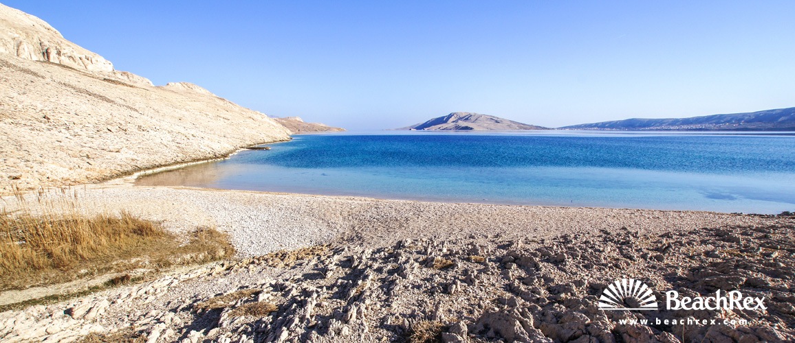 Hrvatska - Lika - Otok Pag -  Metajna - Plaža Ručica