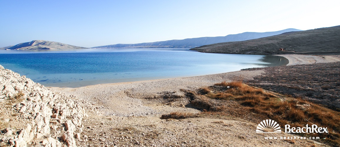 Hrvatska - Lika - Otok Pag -  Metajna - Plaža Ručica
