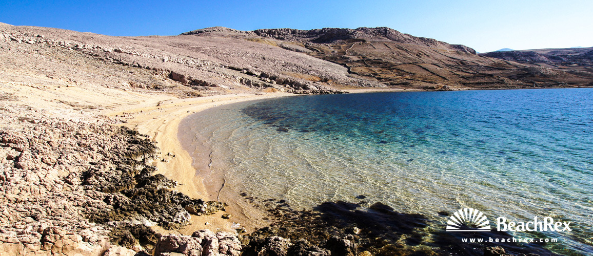Croatia - Lika - Island Pag -  Zubovići - Beach Dražica