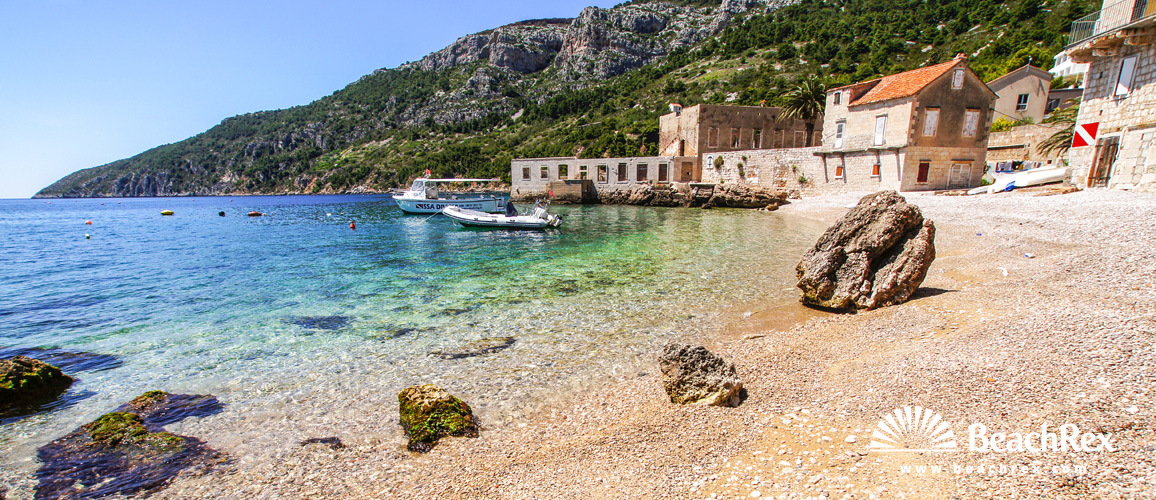 Croatie - Dalmatie  Split - Ile Vis -  Komiža - Plage Bjažićovo