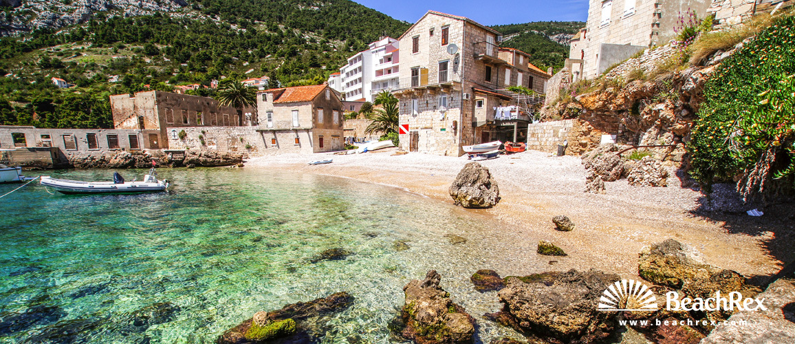 Croatie - Dalmatie  Split - Ile Vis -  Komiža - Plage Bjažićovo