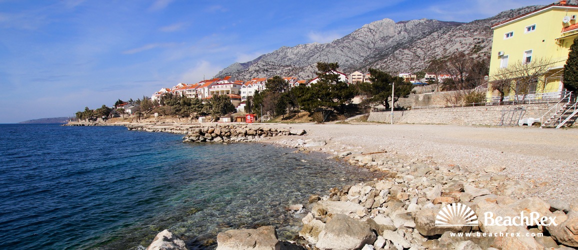 Hrvaška - Lika -  Karlobag - Plaža Karlobag