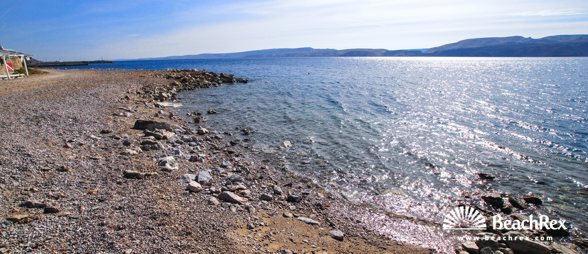Hrvaška - Lika -  Karlobag - Plaža Karlobag