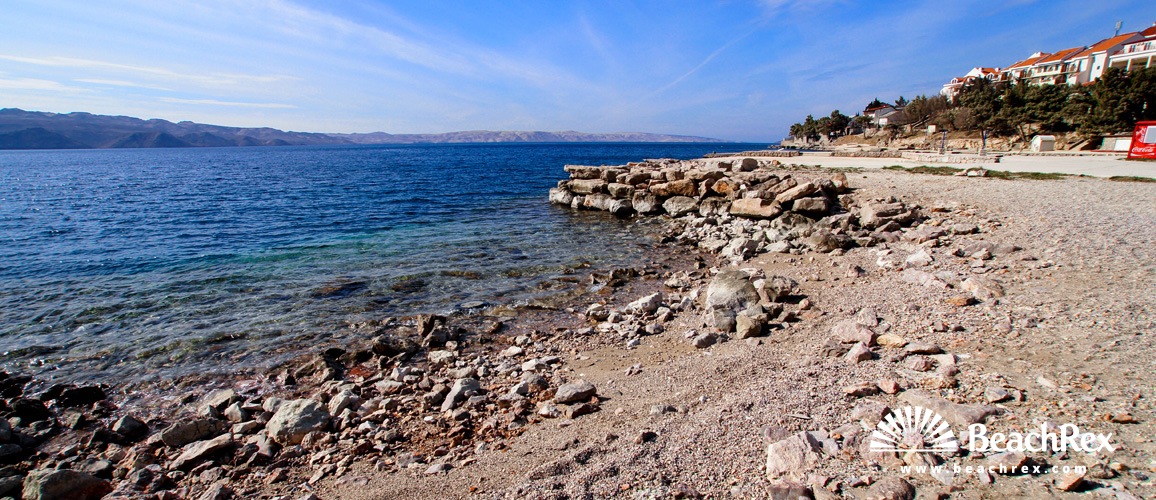 Hrvaška - Lika -  Karlobag - Plaža Karlobag