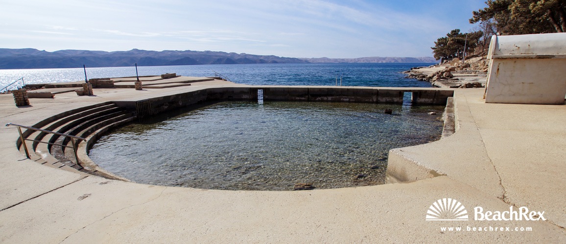 Hrvaška - Lika -  Karlobag - Plaža Karlobag