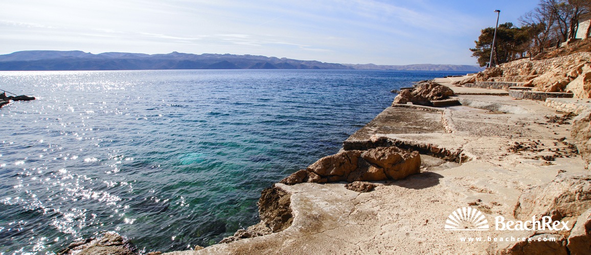 Hrvaška - Lika -  Karlobag - Plaža Karlobag