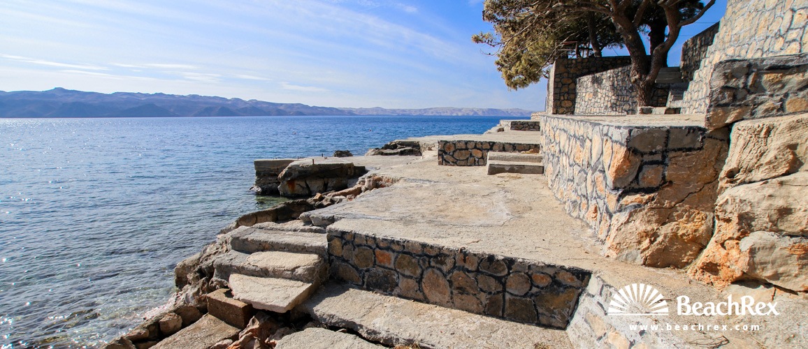 Hrvaška - Lika -  Karlobag - Plaža Karlobag