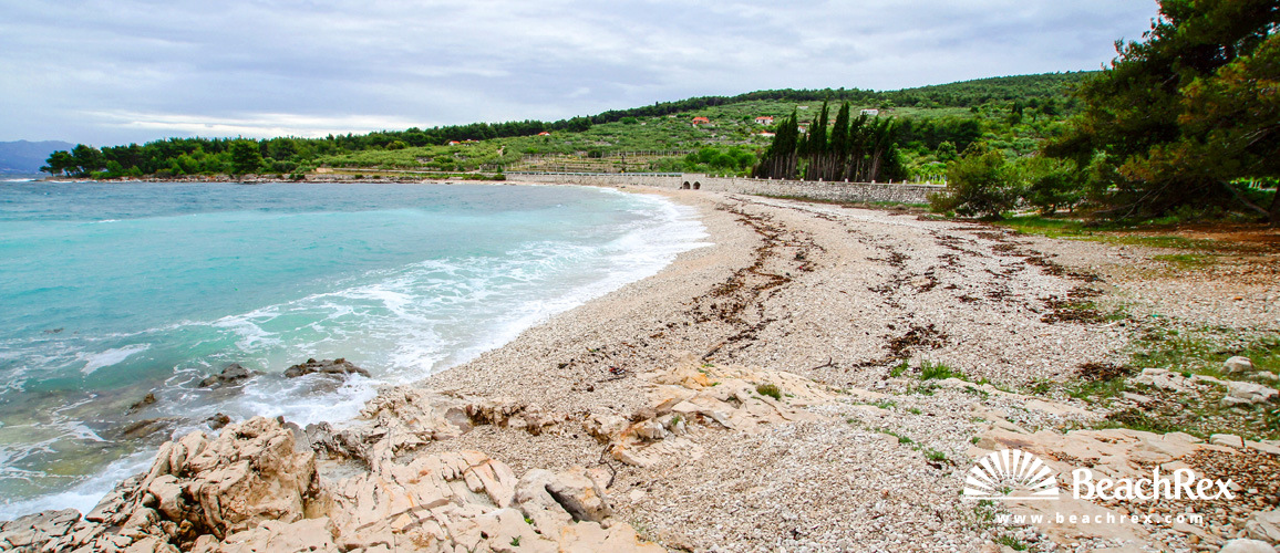 Croatia - Dalmatia  Split - Island Brač -  Supetar - Beach Babin Laz