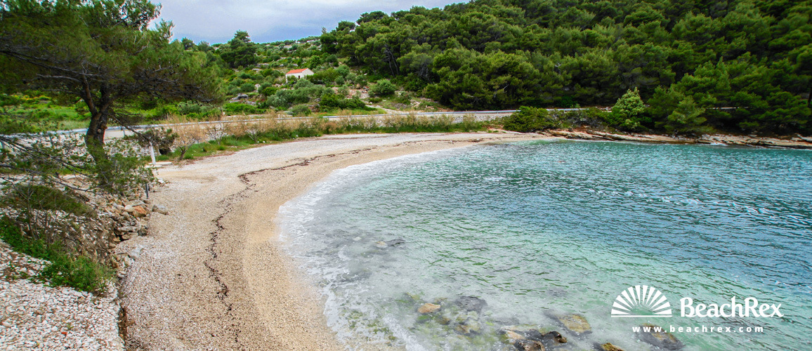 Croatia - Dalmatia  Split - Island Brač -  Splitska - Beach Zastup