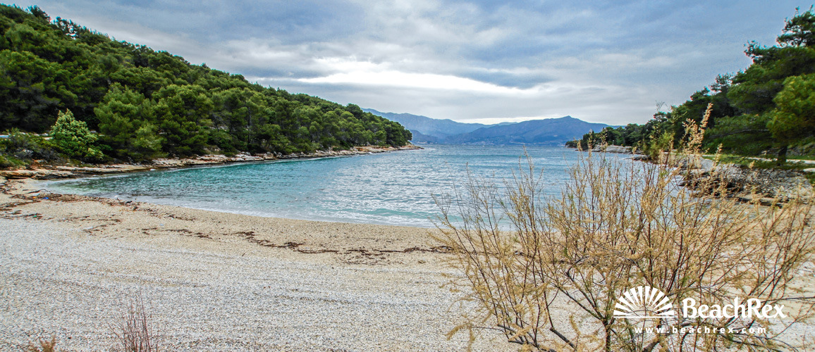 Croatia - Dalmatia  Split - Island Brač -  Splitska - Beach Zastup