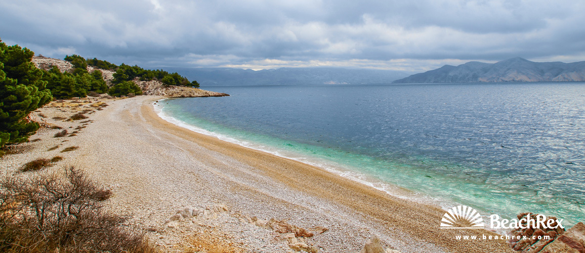 Croatia - Kvarner - Island Krk -  Baška - Beach Vreženica