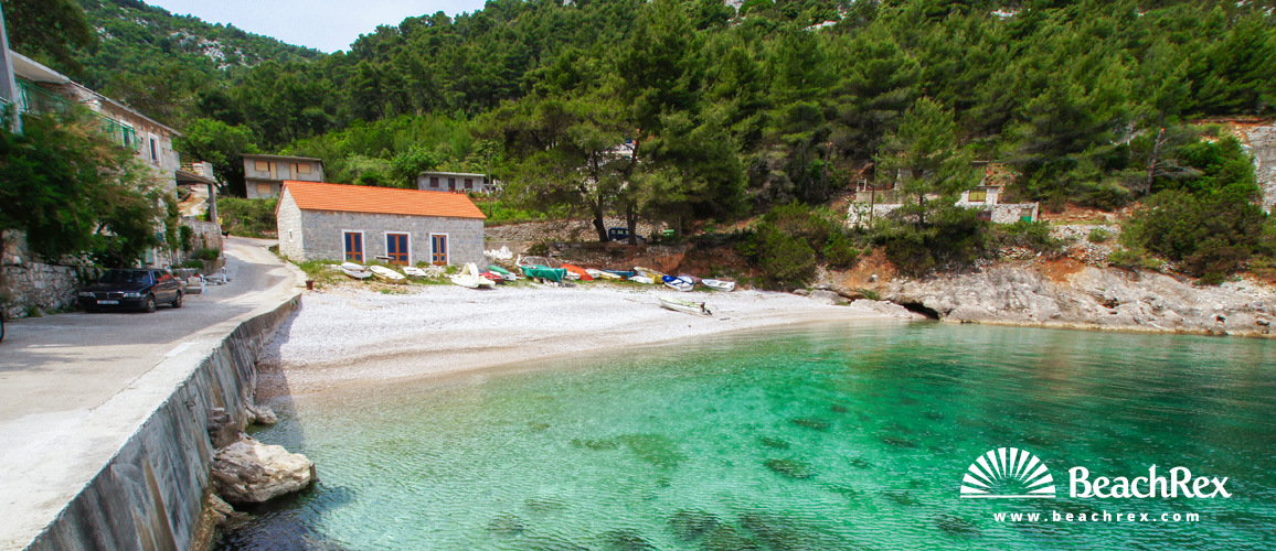 Hrvatska - Dalmacija  Split - Otok Hvar -  Bogomolje - Plaža Bristova