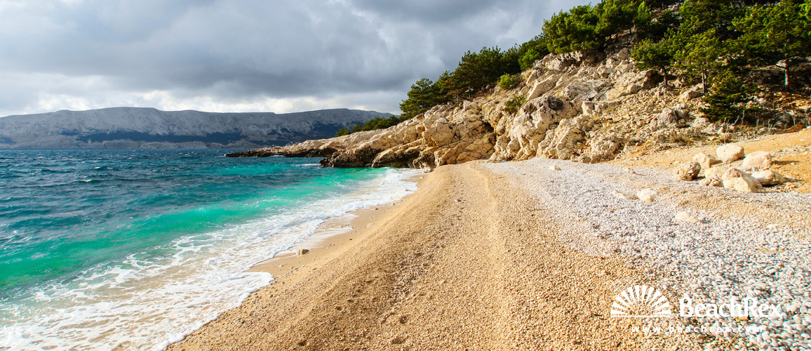 Kroatien - Kvarner - Insel Krk -  Baška - Strand Jablanova