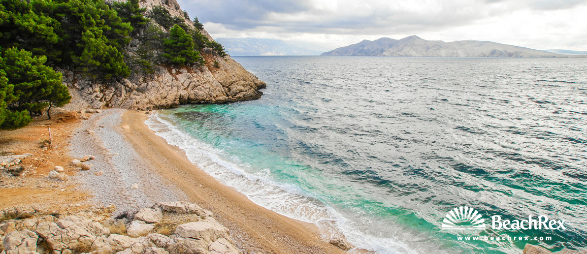 Kroatien - Kvarner - Insel Krk -  Baška - Strand Jablanova