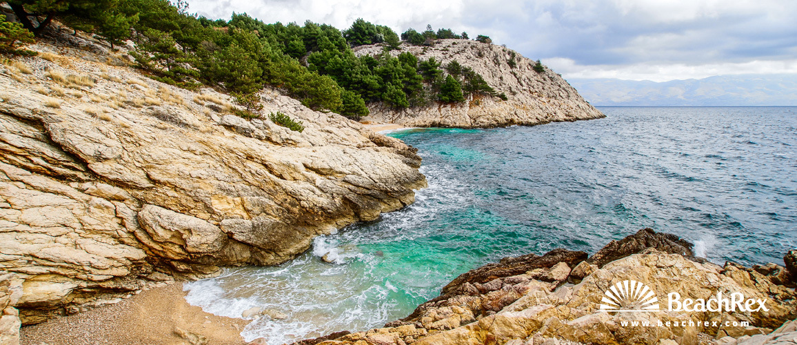 Kroatien - Kvarner - Insel Krk -  Baška - Strand Jablanova