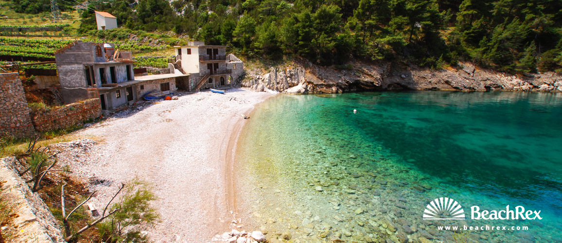 Croatia - Dalmatia  Split - Island Hvar -  Bogomolje - Beach Mala Pogorila
