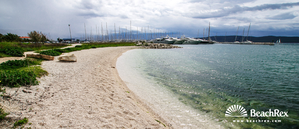 Croatia - Dalmatia  Split -  Kaštela - Beach Kaštel Gomilica