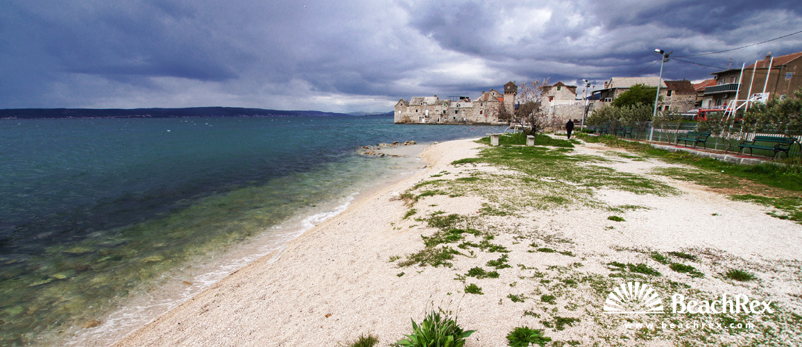 Croatia - Dalmatia  Split -  Kaštela - Beach Kaštel Gomilica