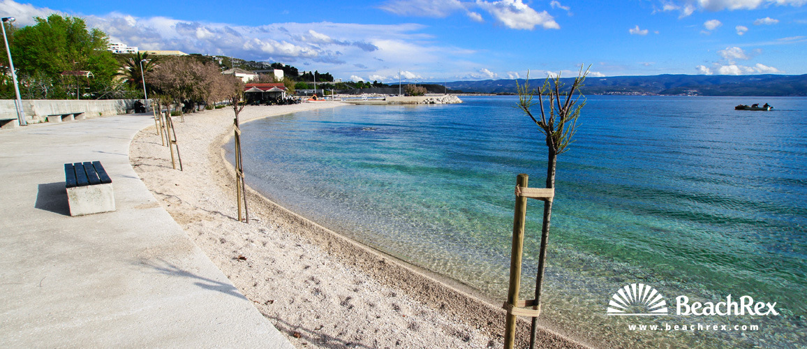 Croatia - Dalmatia  Split -  Dugi Rat - Beach Dugi Rat