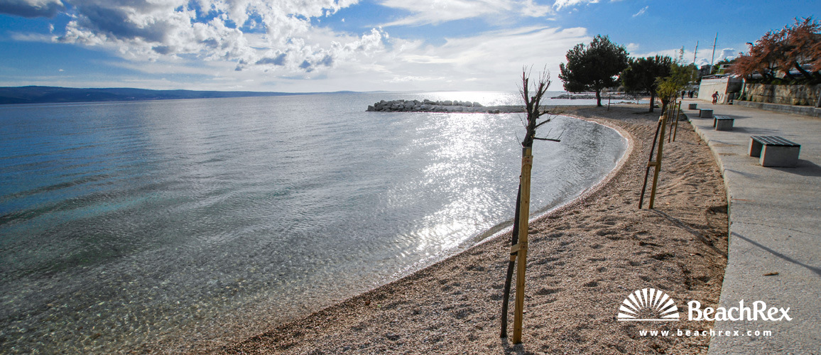 Croatia - Dalmatia  Split -  Dugi Rat - Beach Dugi Rat