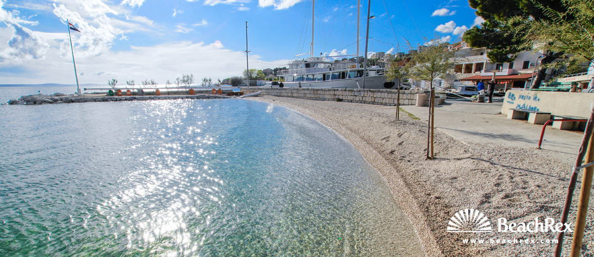 Croatia - Dalmatia  Split -  Dugi Rat - Beach Dugi Rat