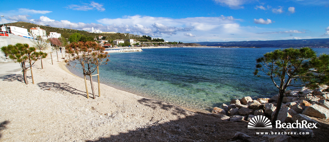 Croatia - Dalmatia  Split -  Dugi Rat - Beach Dugi Rat