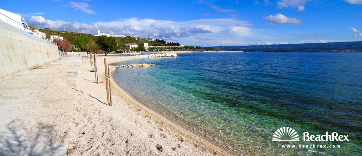 Croatia - Dalmatia  Split -  Dugi Rat - Beach Dugi Rat