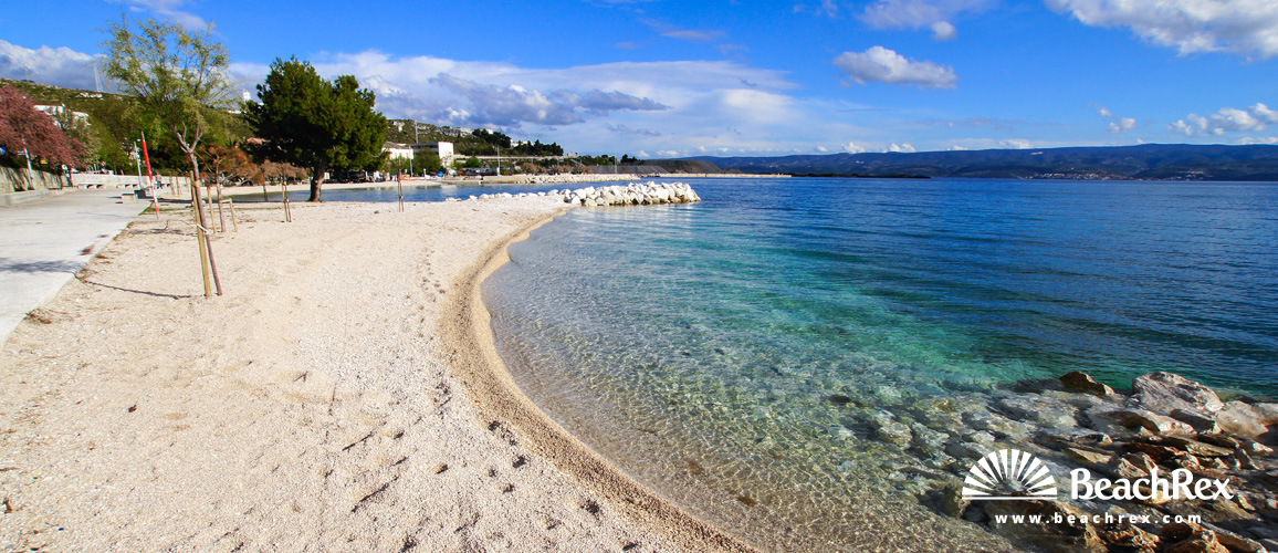 Croatia - Dalmatia  Split -  Dugi Rat - Beach Dugi Rat