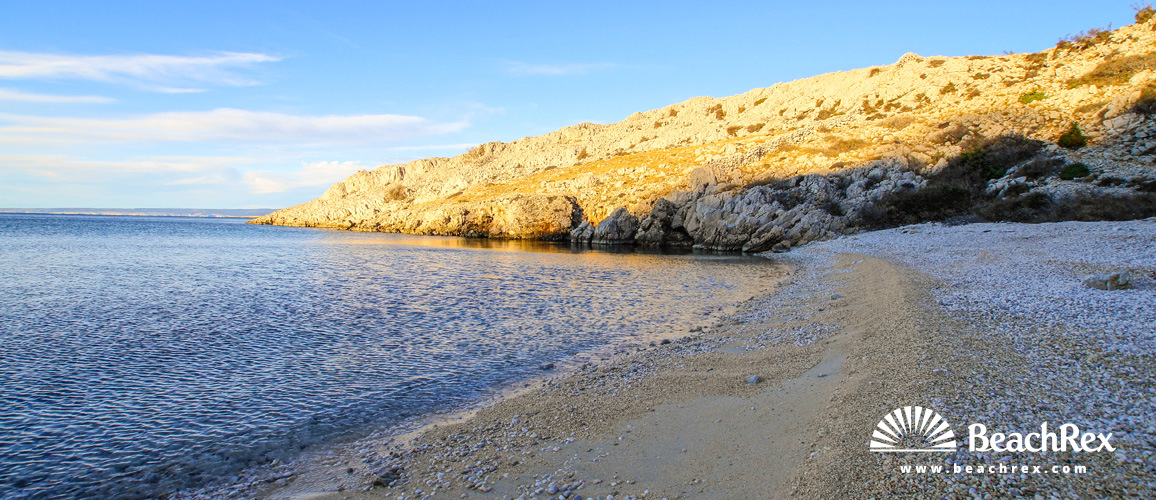 Croazia - Kvarner - Isola Krk -  Stara Baška - Spiaggia Surbova