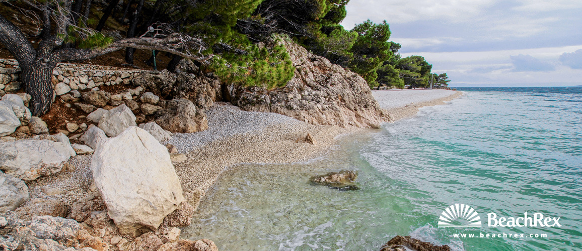 Croatia - Dalmatia  Split -  Brela - Beach Punta Rata