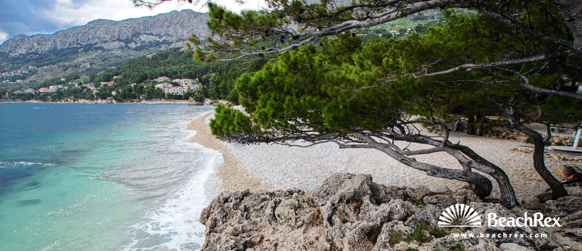 Croatia - Dalmatia  Split -  Brela - Beach Punta Rata