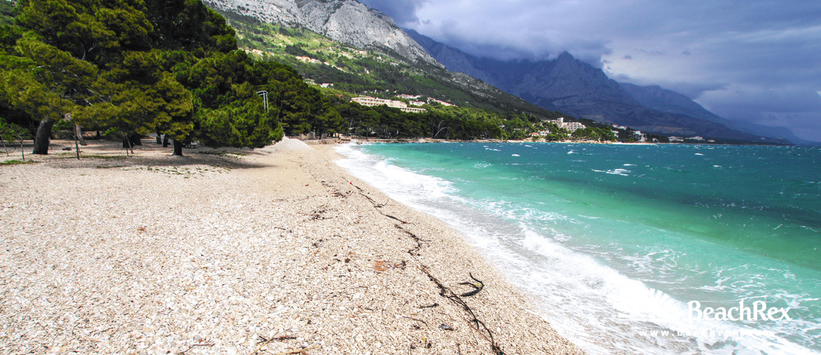 Croatia - Dalmatia  Split -  Brela - Beach Punta Rata