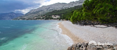 Croatia - Dalmatia  Split -  Brela - Beach Punta Rata
