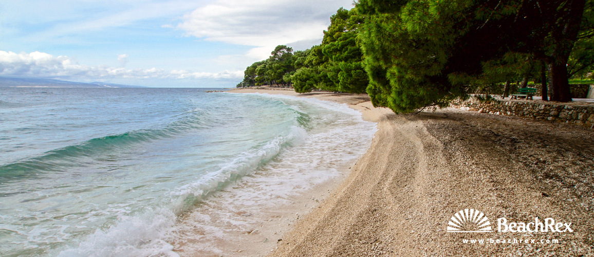 Kroatien - Dalmatien  Split -  Brela - Strand Maestral