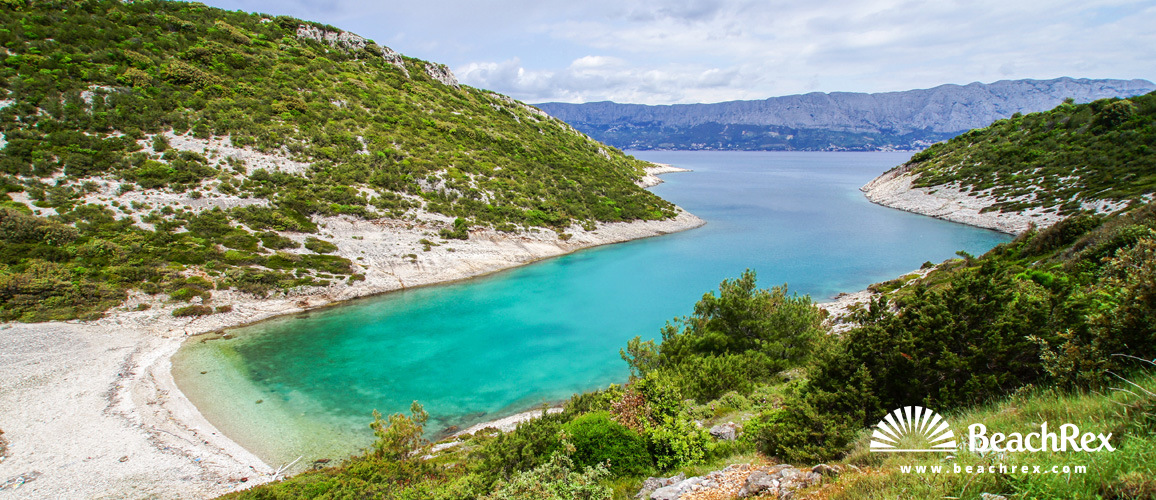 Croatie - Dalmatie  Split - Ile Brač -  Pučišća - Plage Konopjik