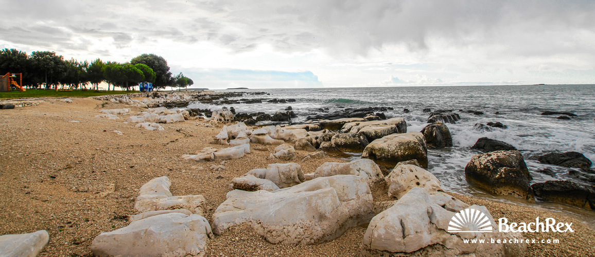 Kroatien - Istra -  Rovinj - Strand Polari