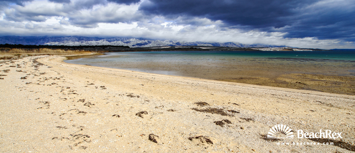 Kroatien - Dalmatien  Zadar - Insel Pag -  Povljana - Strand Stara Povljana