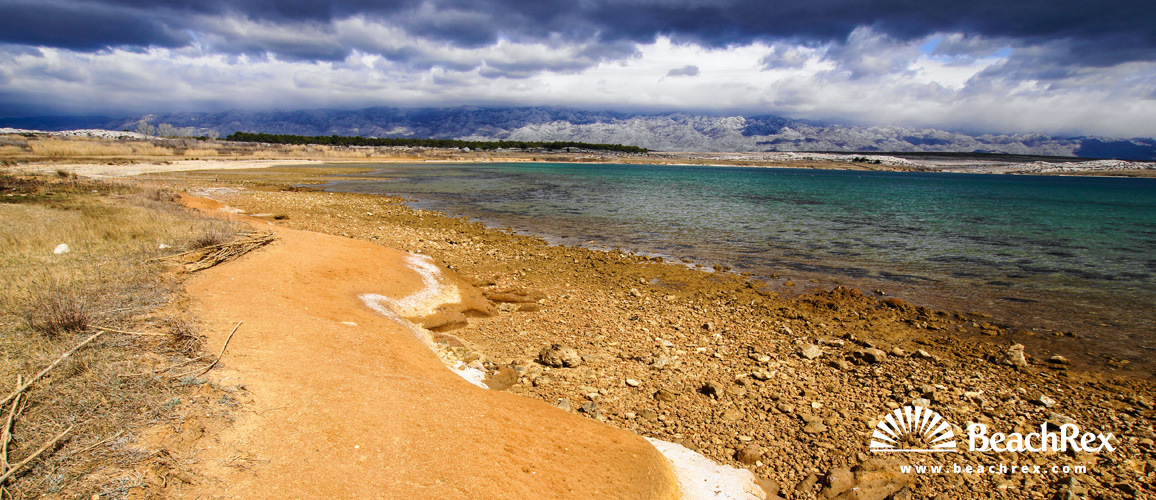Kroatien - Dalmatien  Zadar - Insel Pag -  Povljana - Strand Stara Povljana