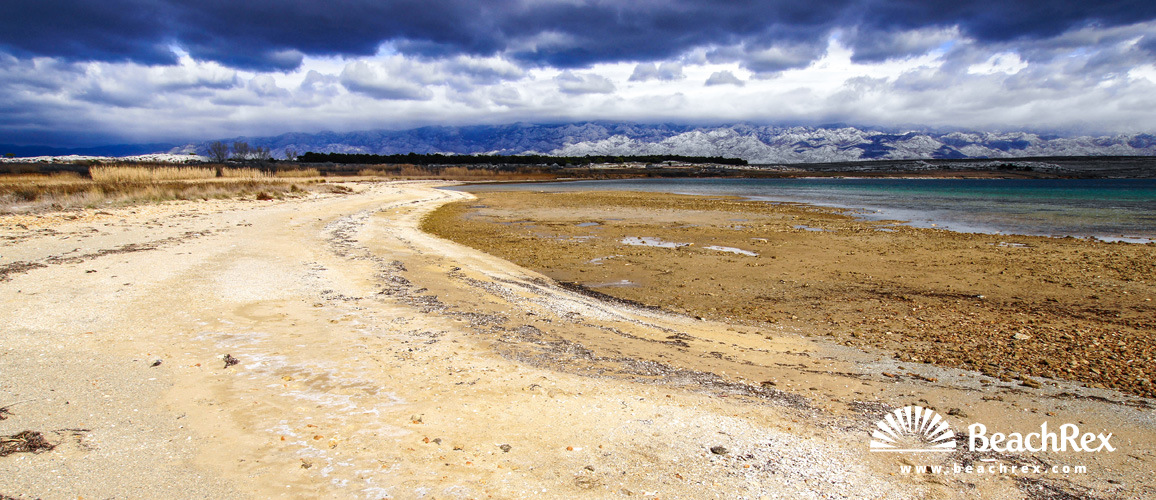 Kroatien - Dalmatien  Zadar - Insel Pag -  Povljana - Strand Stara Povljana