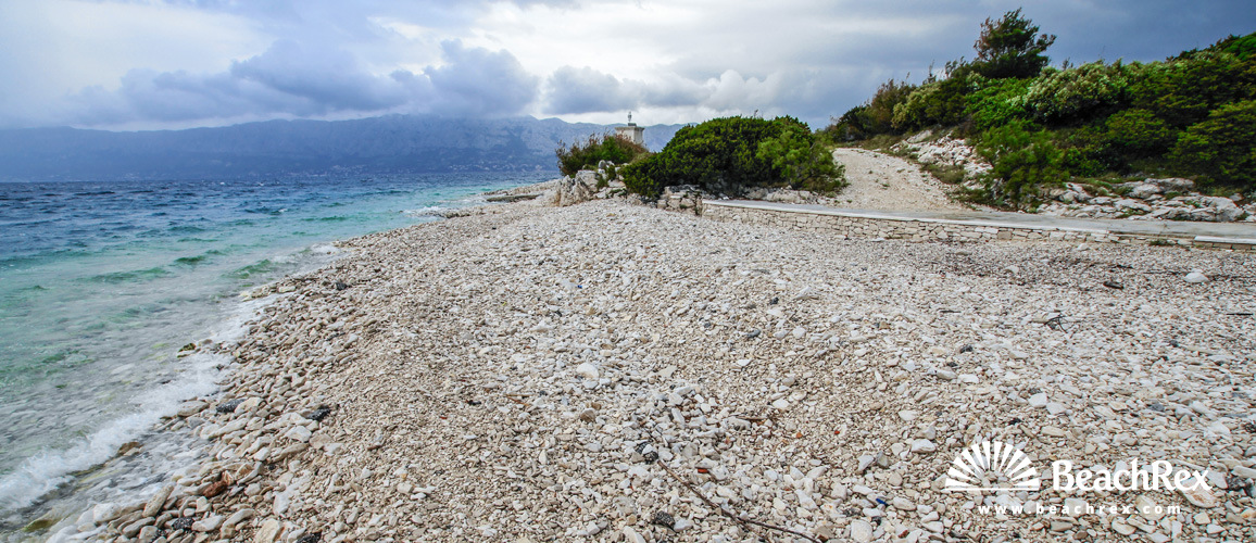 Croatie - Dalmatie  Split - Ile Brač -  Povlja - Plage Rt Povlja